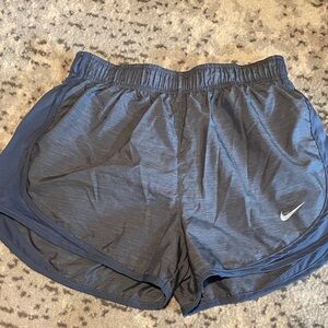 Nike Women's Black Athletic Running Shorts with Reflective Swoosh